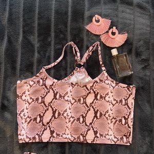 2 Piece Crop Top Pencil Skirt Set